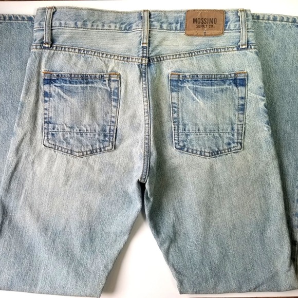 Mossimo Supply Co. Blue Jeans Men's 30x 32 Boot Cut (32x31) - Read all notes! - Picture 3 of 11
